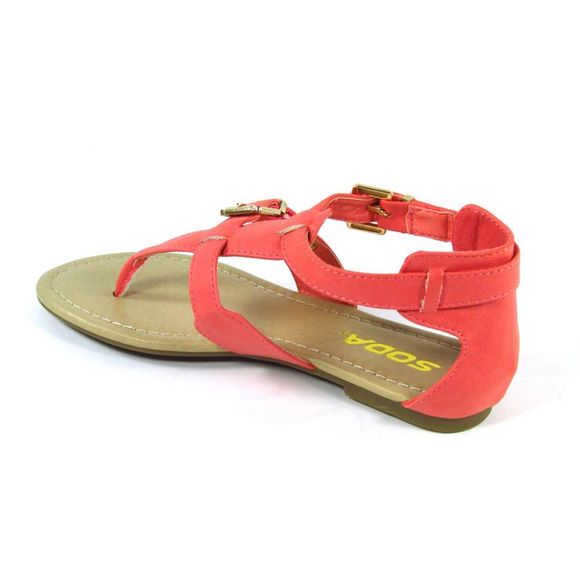 Soda Carpen Salmon Womens sandals 6 NEW - Picture 3 of 3